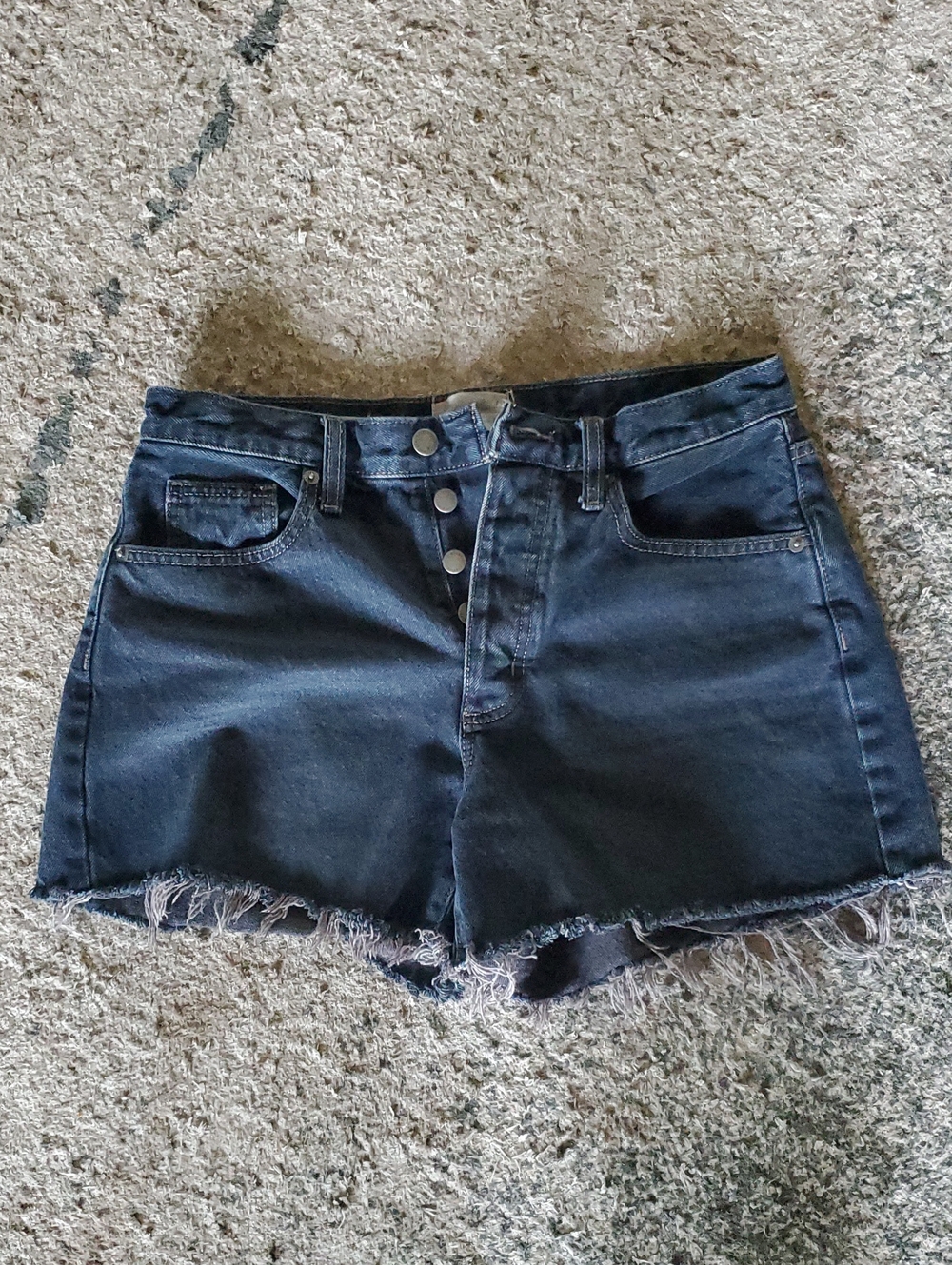 Universal Thread Button-Front Denim Shorts